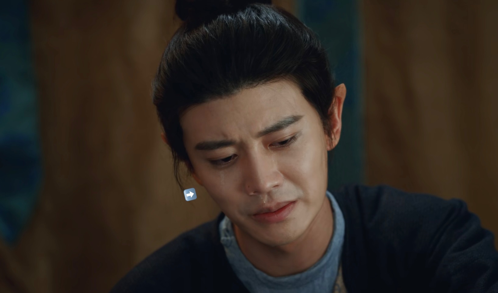 对不起但是这里真的很好哭又很搞笑，无忧渡真给国超擦了十斤黑粉吧，这一道泪痕把原本