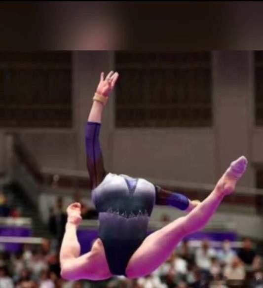 亚运赛场再现无头照引争议9月25日，名古屋亚运会女子自由体操决赛，27岁日本老将