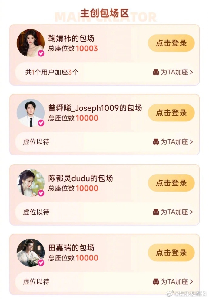 月鳞绮纪主创云包场 、月鳞绮纪4位主创云包场各一万份  月鳞绮纪主创云包场月鳞绮