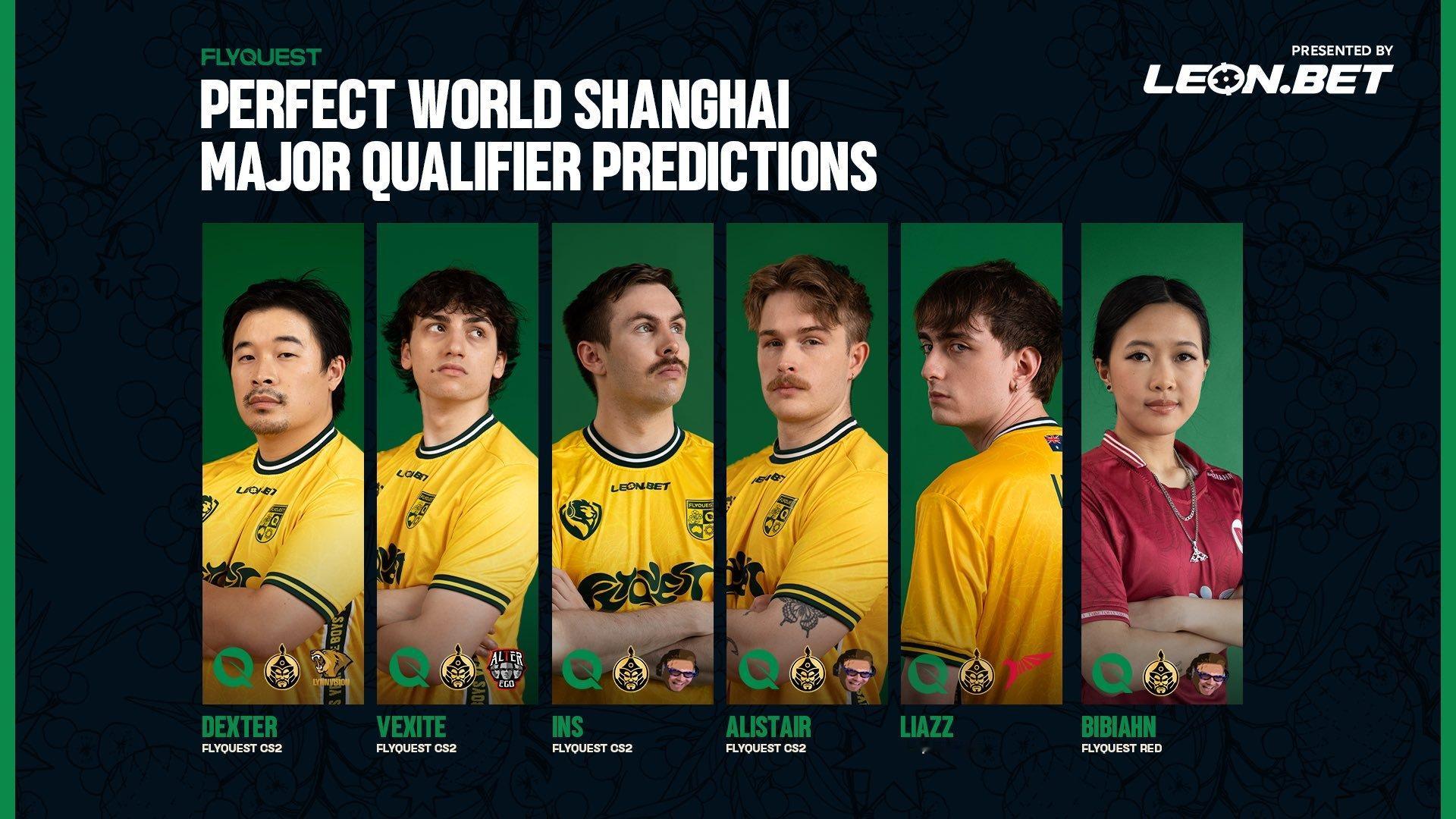 CNCS不被看好？FlyQuest男队+女队6人预测亚洲RMR最终出线情况。其中