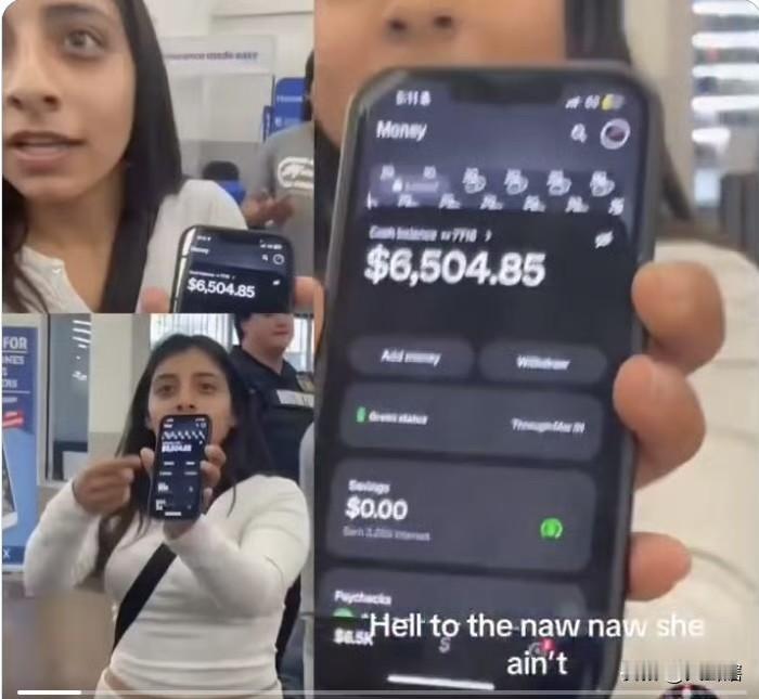 美国一女子被嘲笑‘’贫穷‘’后直接亮出银行卡余额！

据社交媒体消息，美国一名女