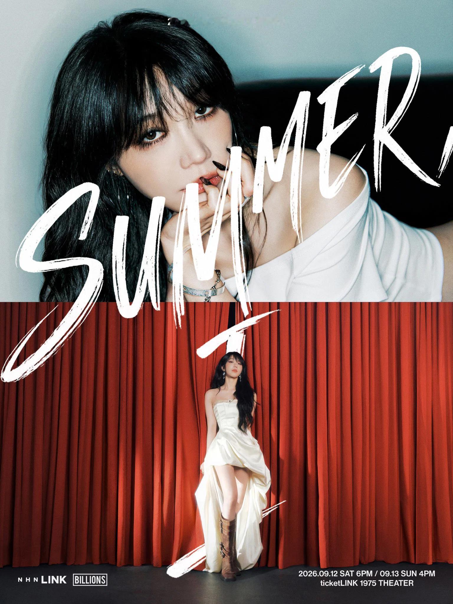 2026郑恩地Solo演唱会《SUMMER, I》主海报 ❤️🔥 