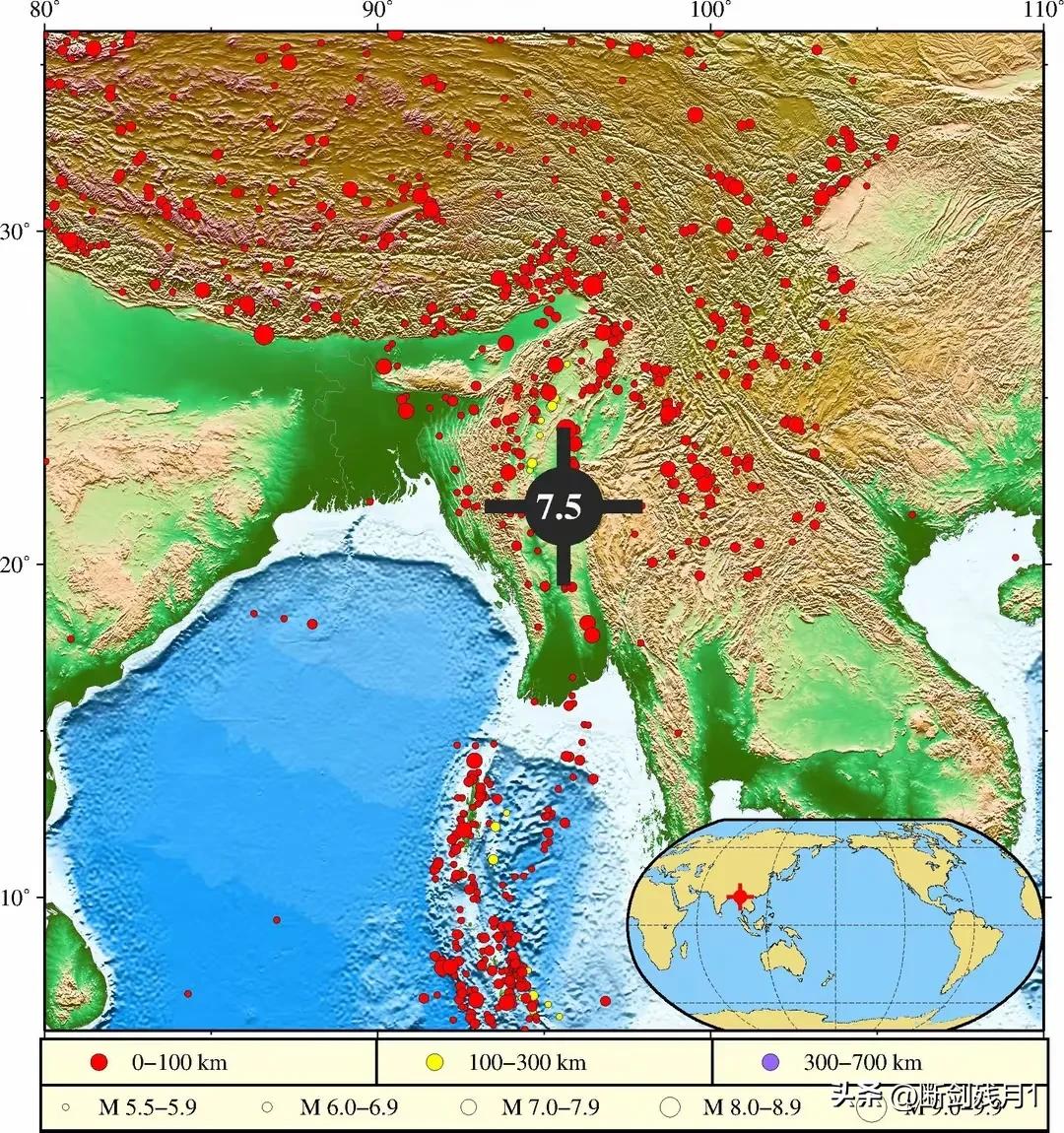缅甸地震可能引发海啸，2025年3月28日，缅甸发生了多次地震，其中一次被测定为