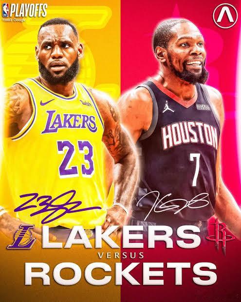 明日火箭vs湖人G1球衣计划季后赛首场开战火箭vs湖人