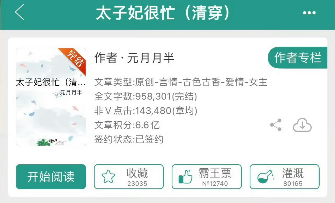 小说推荐：《太子妃很忙》 作者:元月月半简评：彪悍霸道女主vs傲娇腹黑男主，清穿