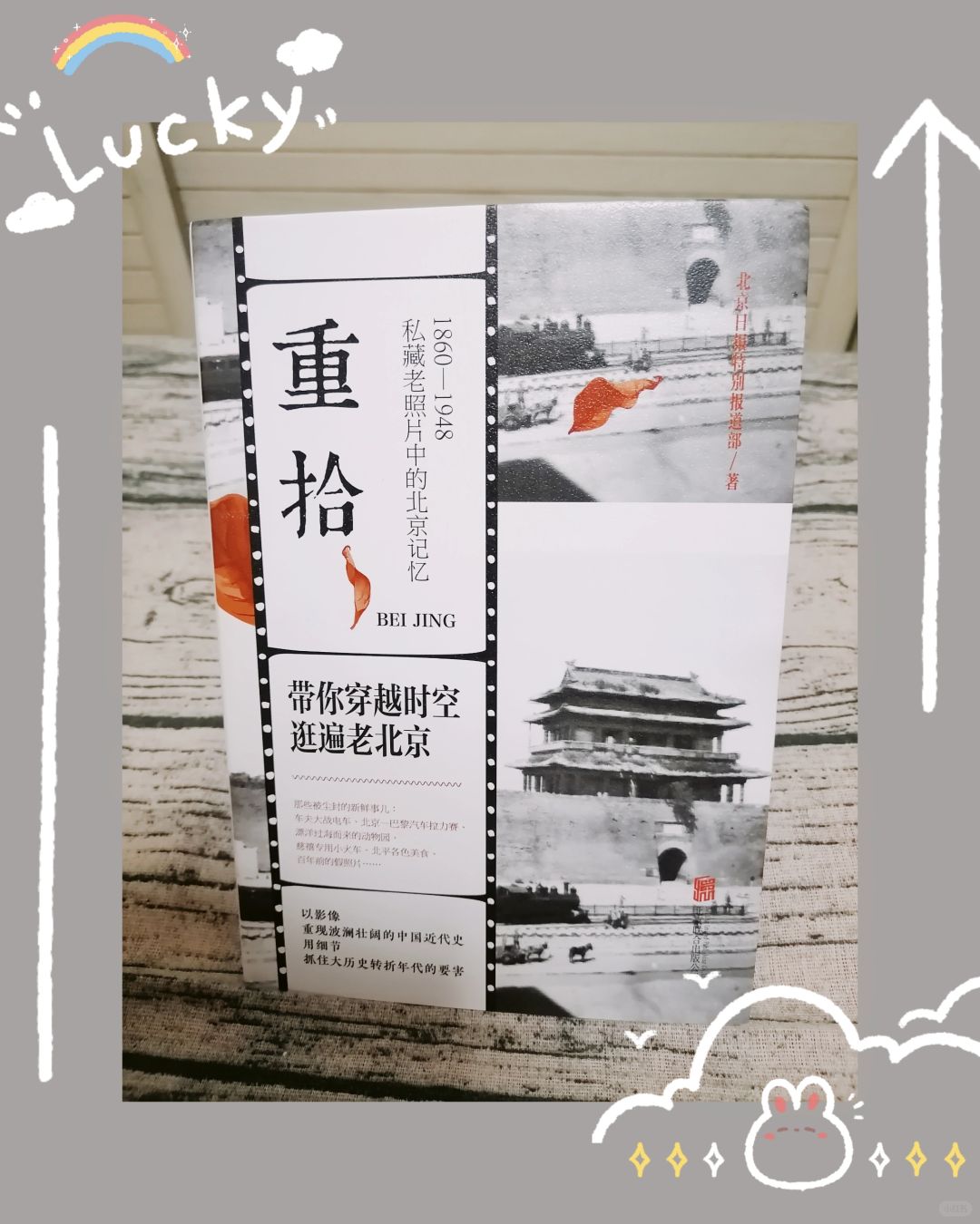 《重拾》
出版社：北京联合出版公司
	
《重拾》：老北京的百年旧世相
《重拾》这...