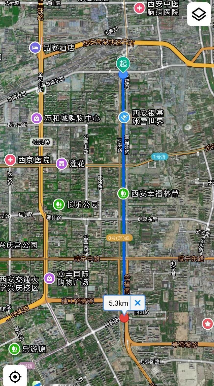 不得不说，西安城市绿轴这规划真的太超前了，还是当年苏联规划专家搞出来的，用来隔离
