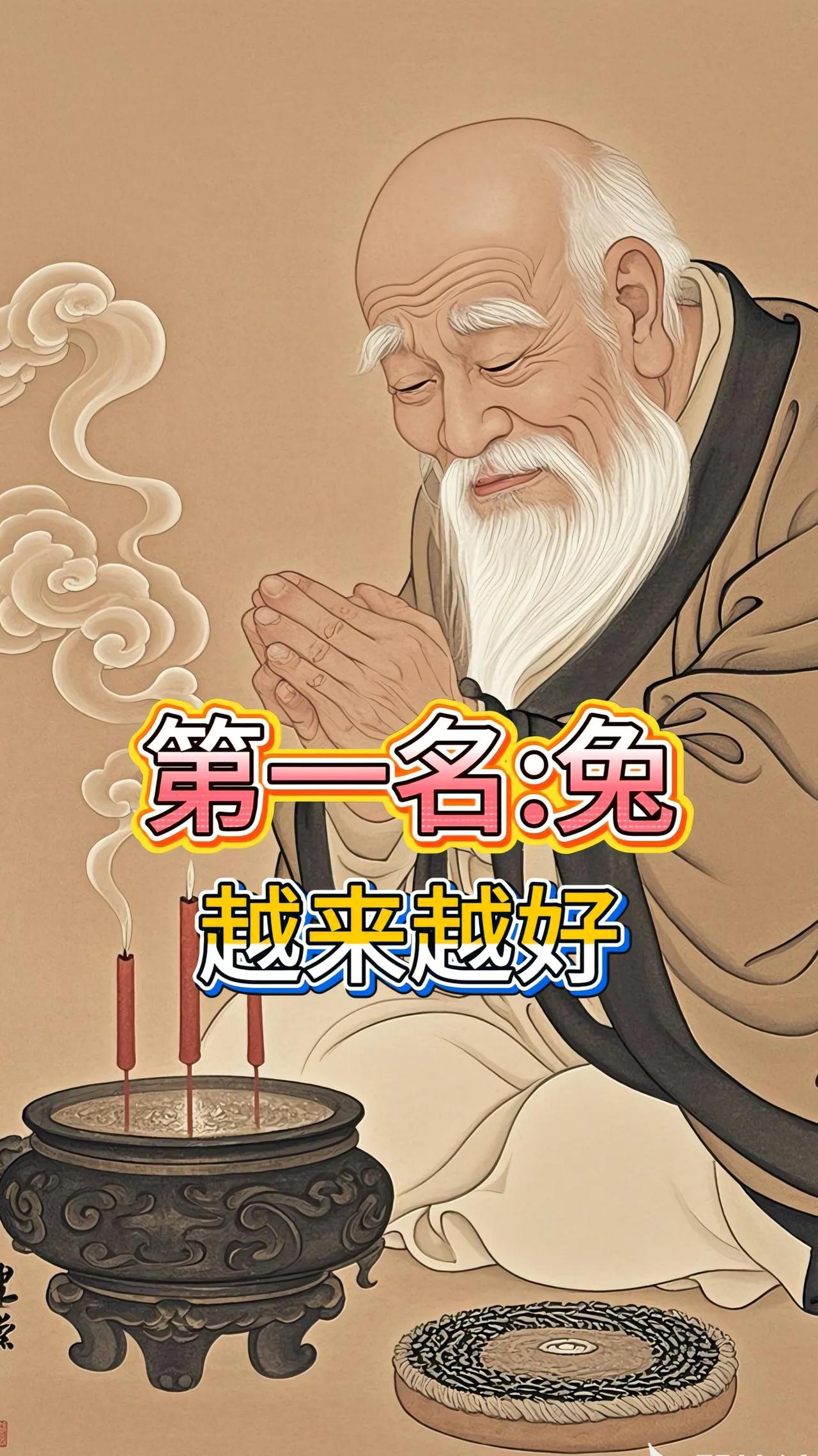 属兔的速接！这份福气错过等十二年
 
属兔的朋友们，赶紧接住这份天降好运！画面里