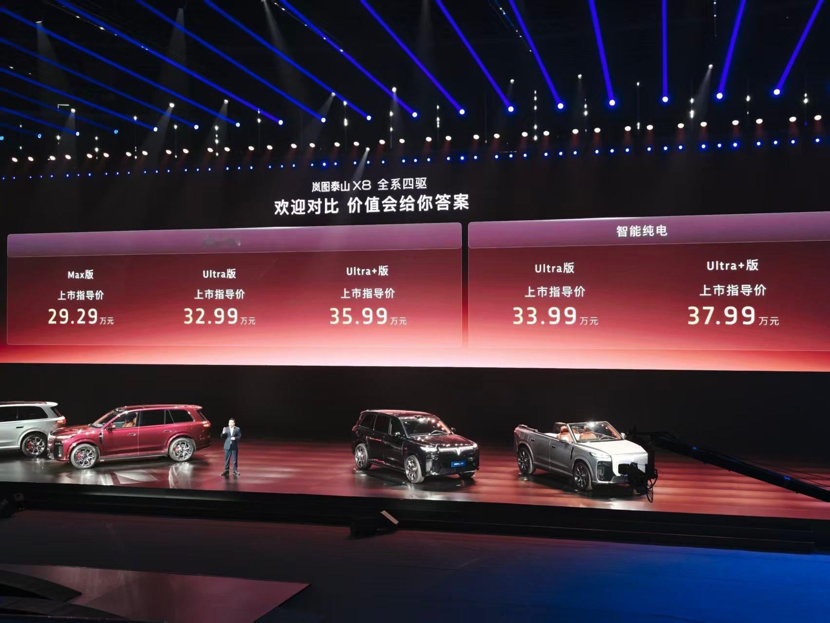 岚图泰山 X8 预售30天订单突破 5 万台，7 月前大定还能再减 10000 