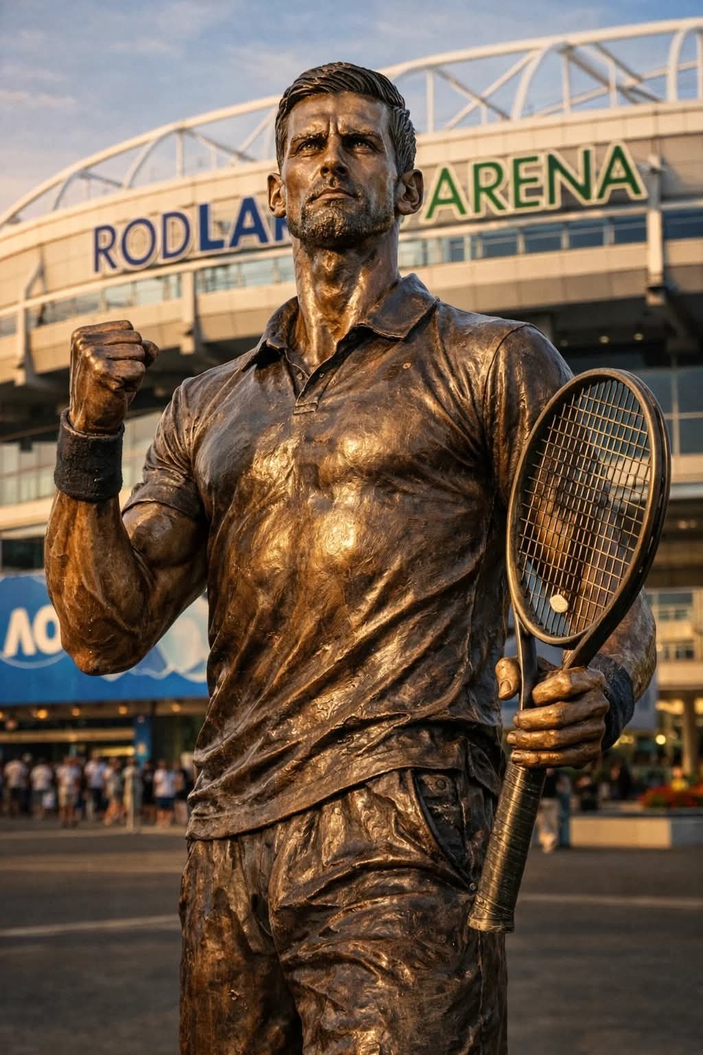 下午4点起，在解说罗德·拉沃尔球场的澳网首轮双响战：袁悦vs斯瓦泰克，德约科维奇