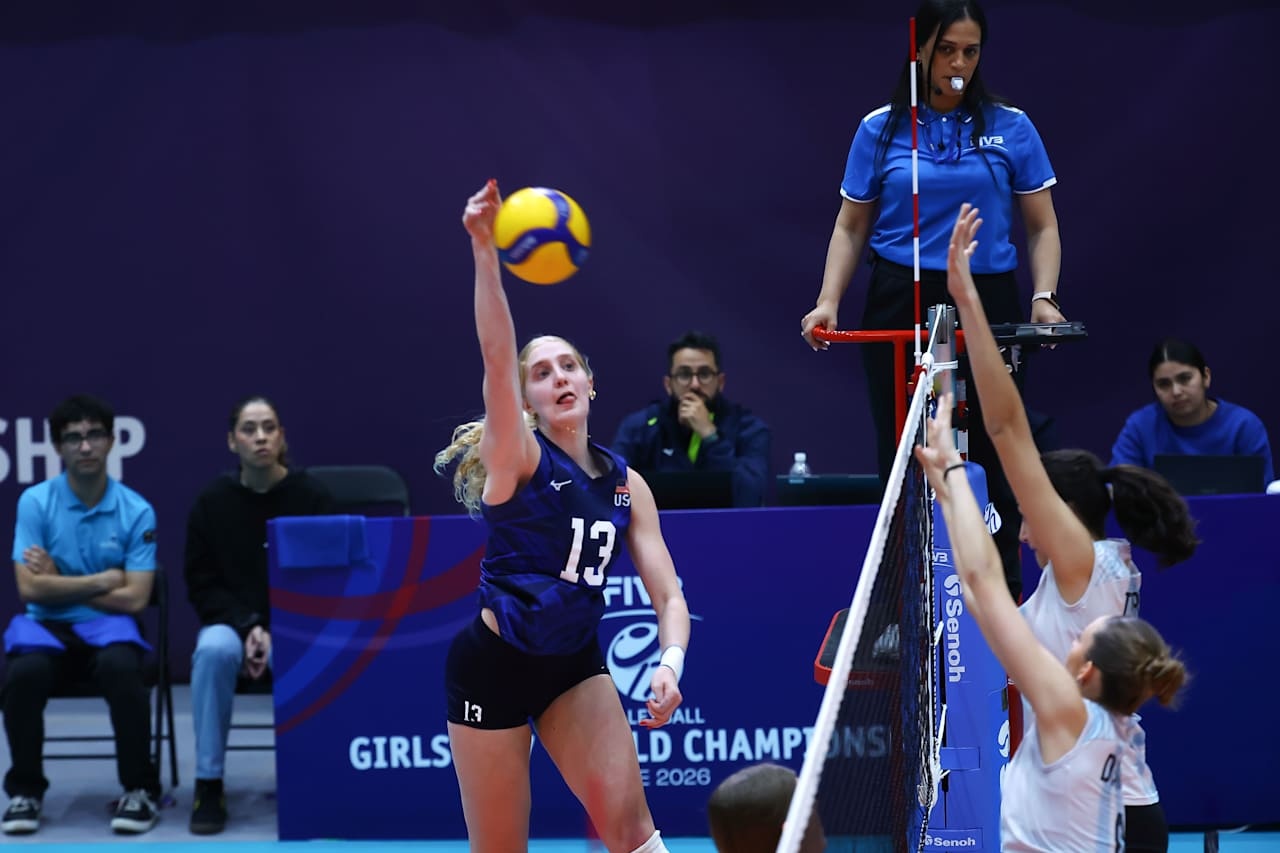 2026年U17世界女排锦标赛1/8决赛，美国队3-0（25-15 25-23 