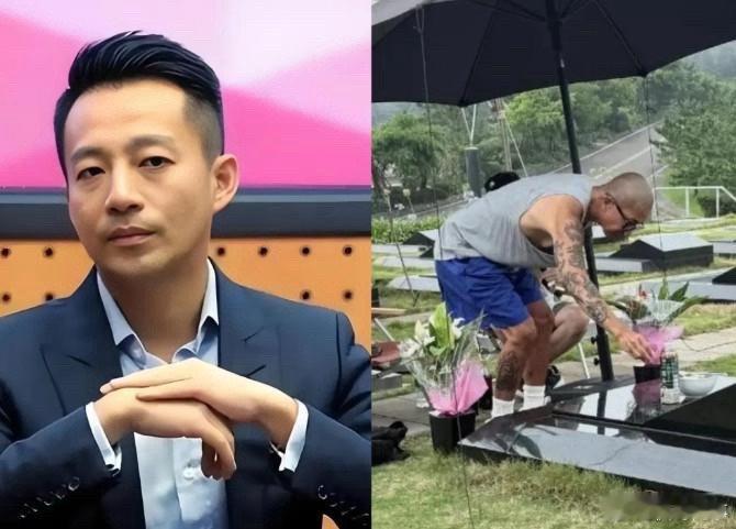 大S的墓碑刻文，成具俊晔“表白墙”。台媒报，网友金宝山偶遇具俊晔在守墓，照片曝光