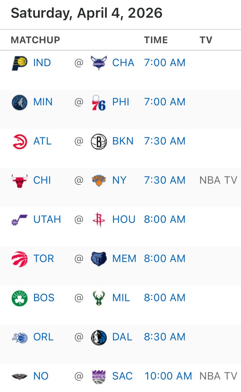 明日比赛预告：7:00森林狼vs76人，8:00爵士vs火箭 