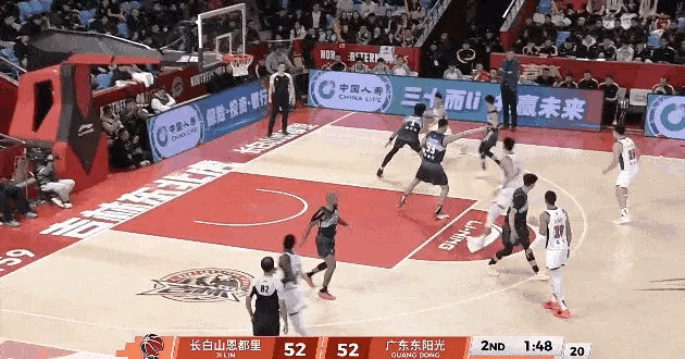 来了，张皓嘉的三分球，需要这个！吉林男篮vs广东男篮