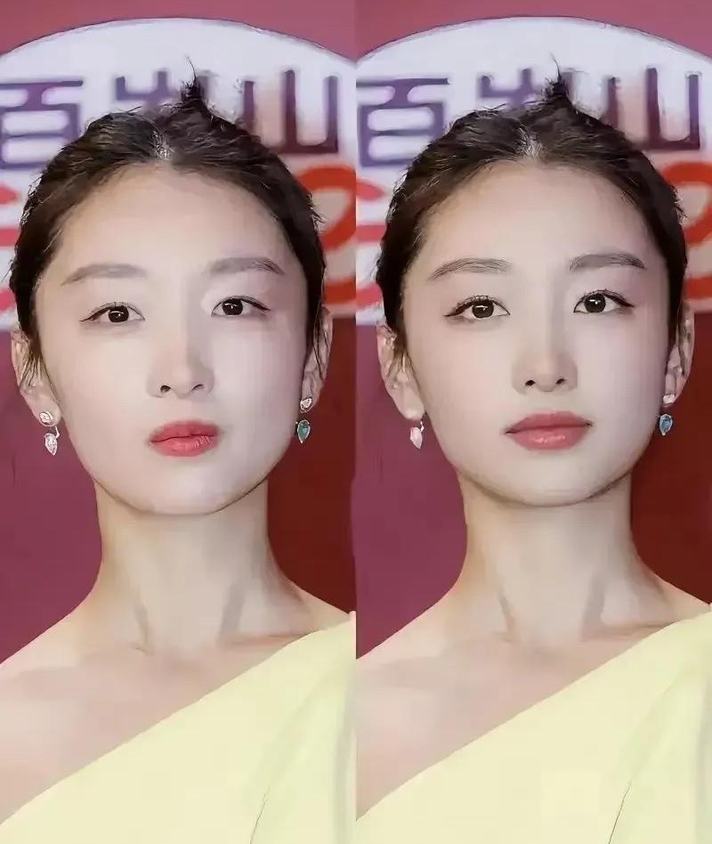 怪不得周冬雨最近越来越漂亮了！

微调肯定做了，而且还挺成功的，确实比以前漂亮多