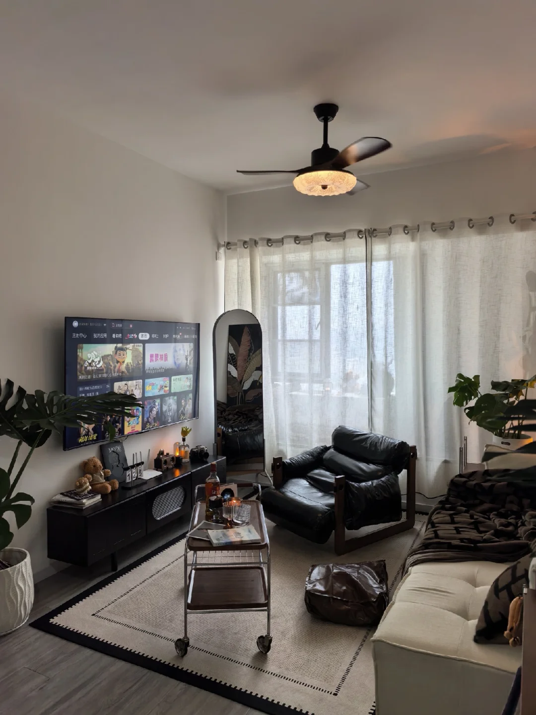 一个糙汉子 60平方的精致小屋。