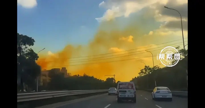 温州一地出现大量黄烟！属地生态局：不是泄漏，系废气处理不及时