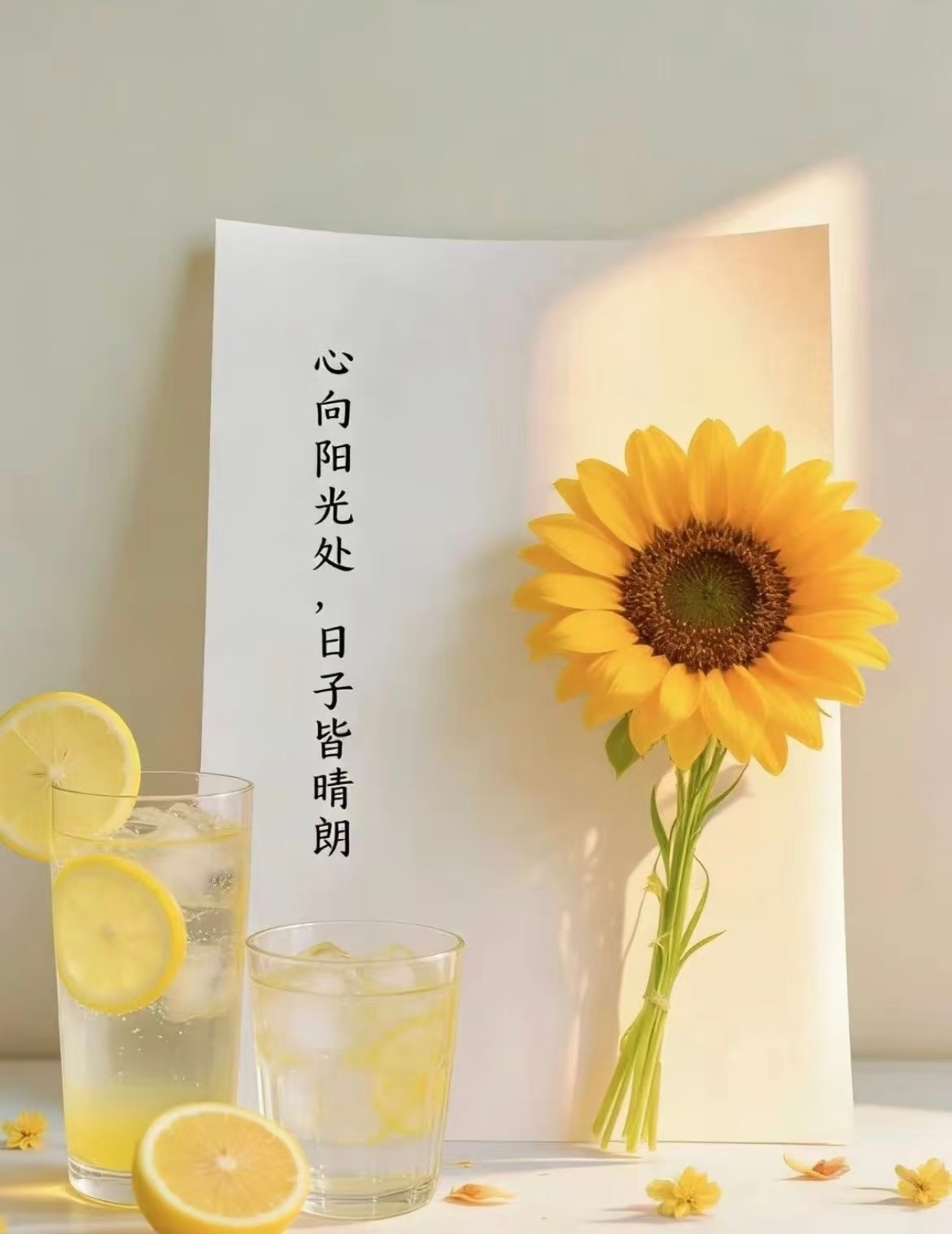 日子清透，世事温柔☀️做一朵向着太阳生长的花不问过往，不惧远方眼里有光，心中有爱