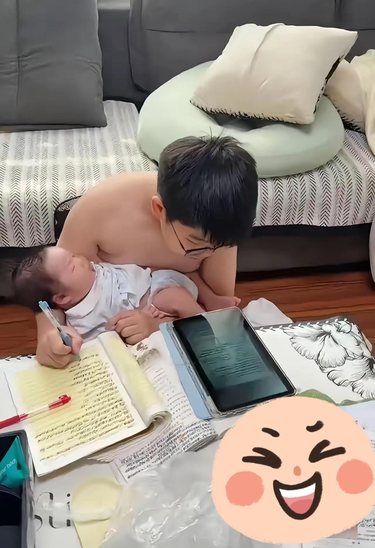 这是给谁生的娃？老大看护老二，写个作业都不安生，这爹妈太潇洒了！