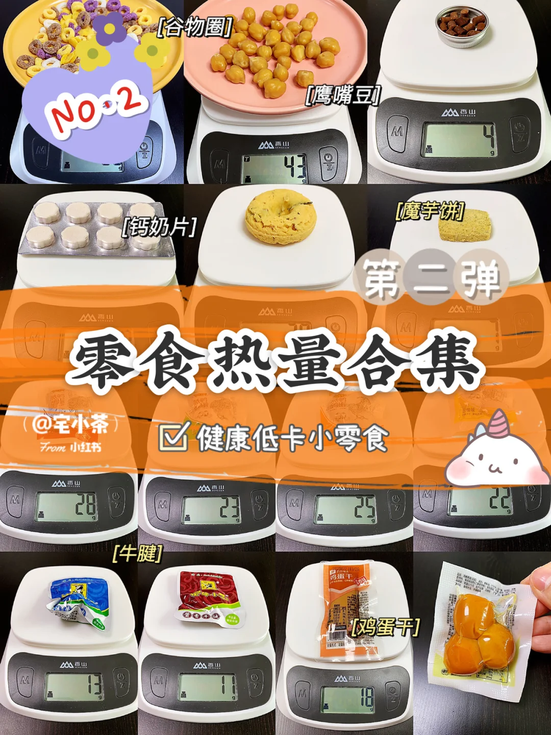 零食热量合集！第2️⃣弹｜健康低卡小零食