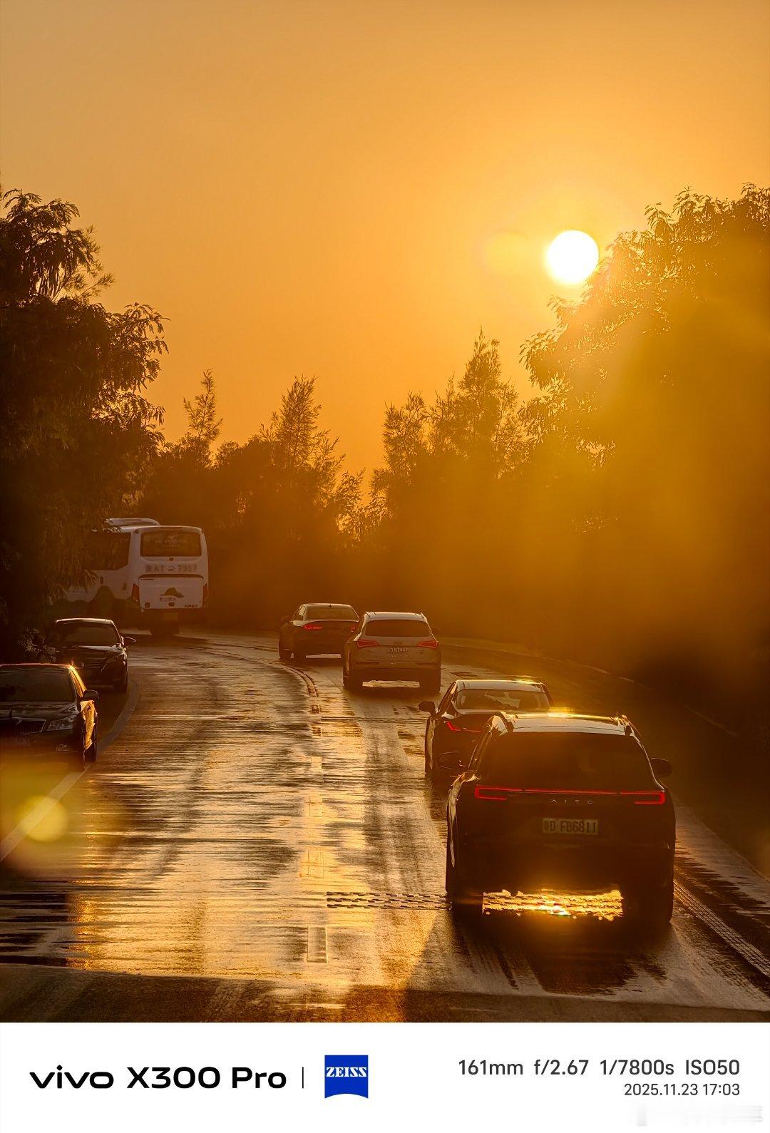 “恰到好处的落日余晖”还是自然的滤镜更美一些 