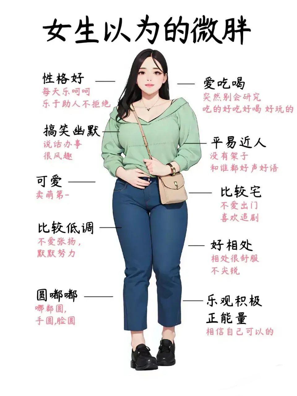 男生以为的微胖and女生以为的微胖真的是这样吗？ ​​​