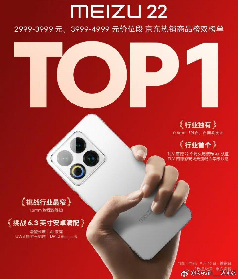 魅族22销量可以啊，大家觉得还能重回巅峰吗？ ​​​