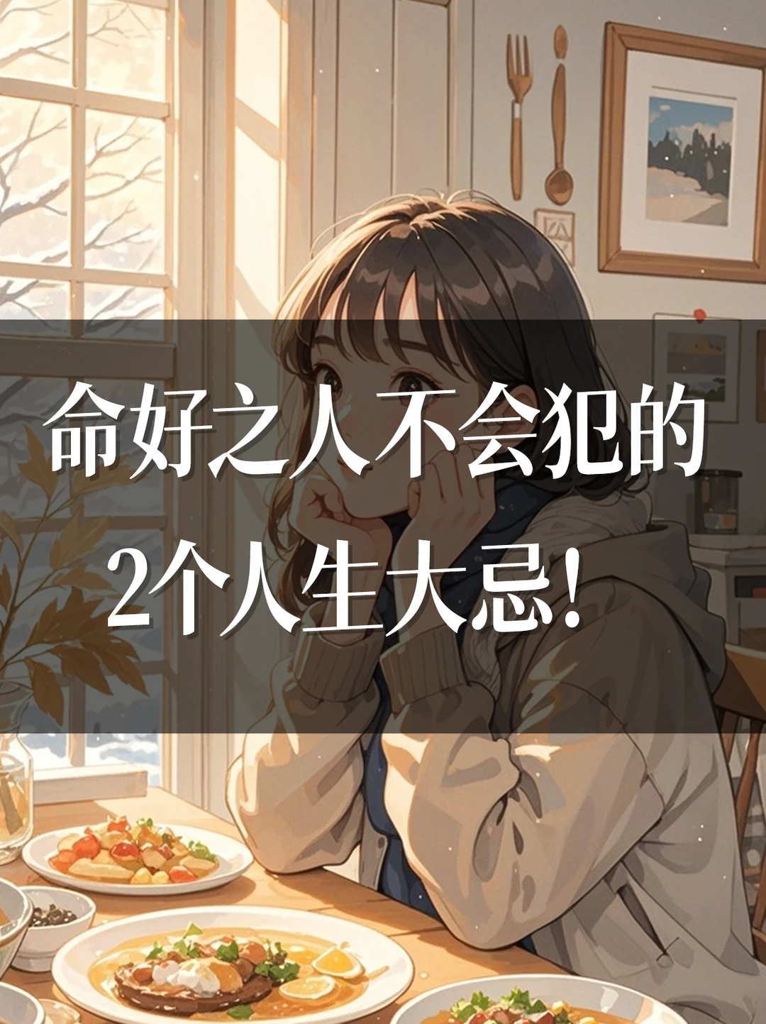 命好之人不会犯的2个人生大忌！