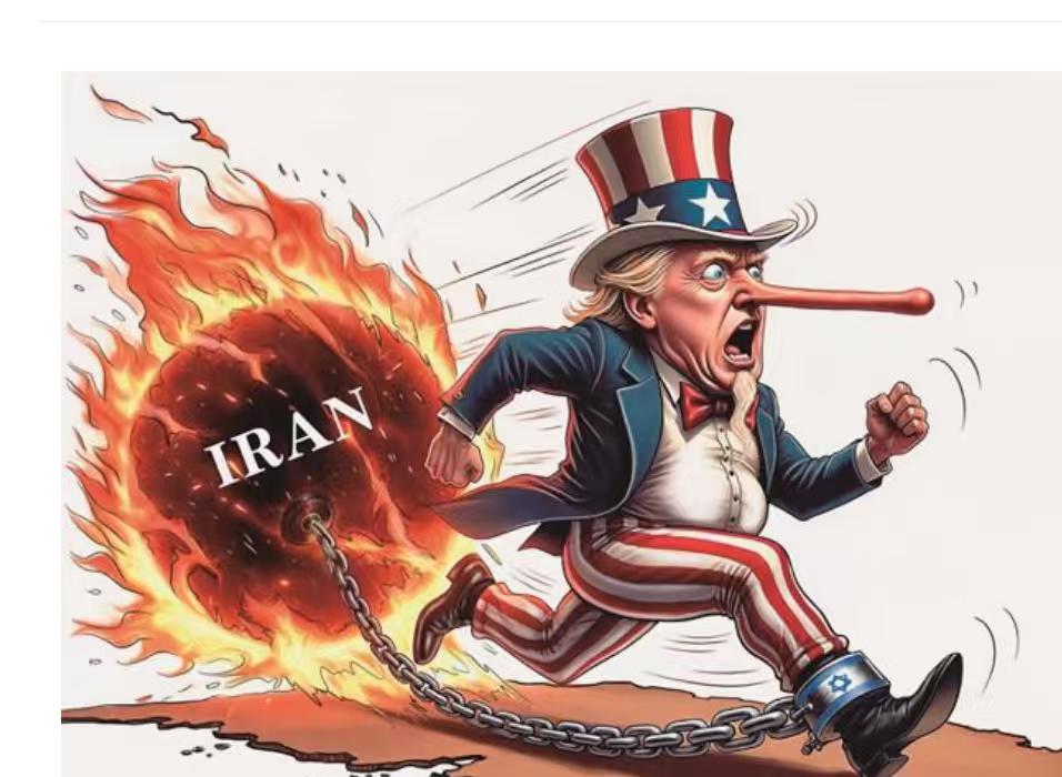 懂王慌张地跑着，但那条铁链却把他和火球栓在了一起！