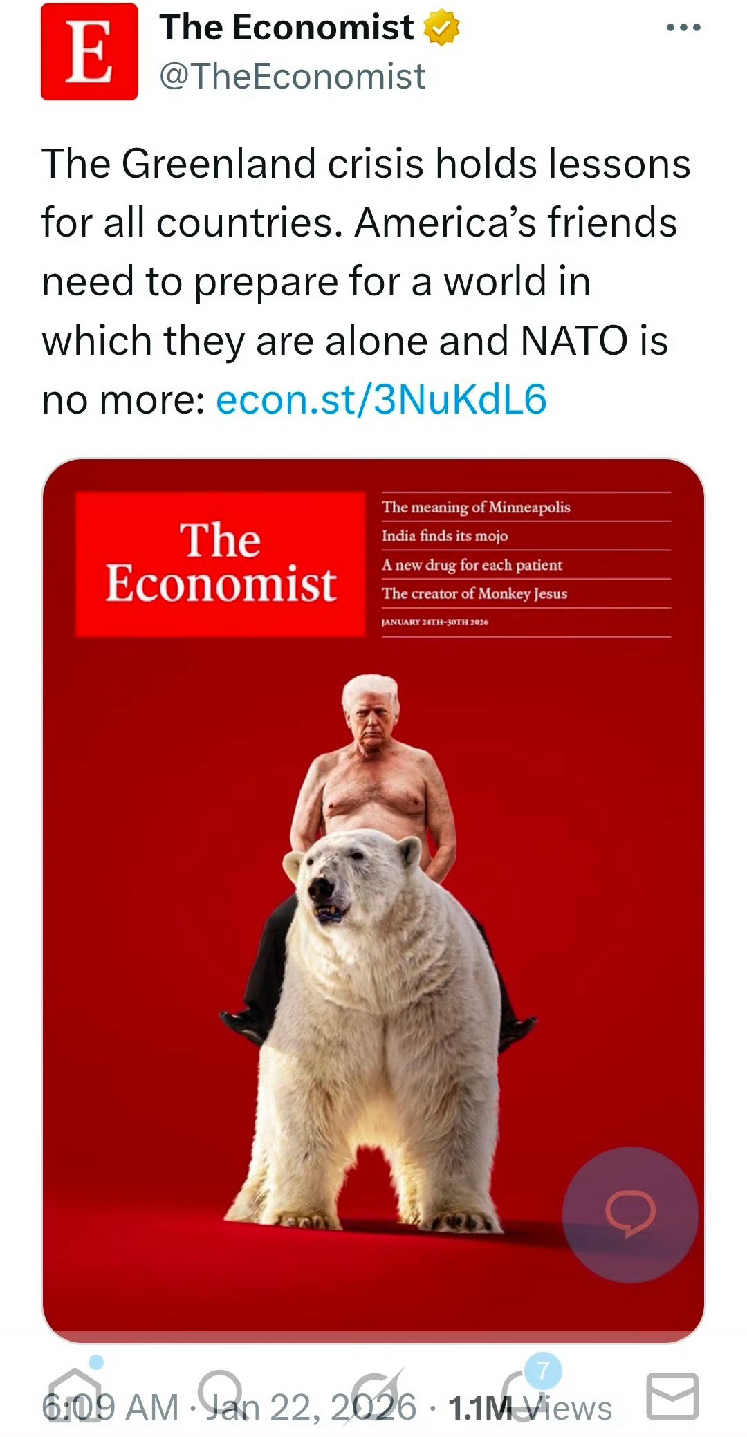 The Econamist新一期封面国际局势海外新鲜事热点现场