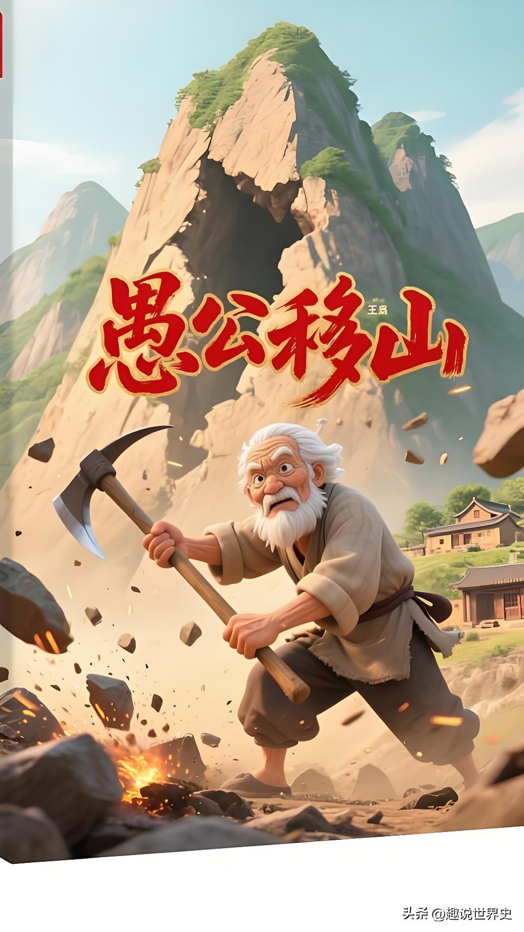 愚公移山的寓言，可以有这样的新解读😯
传统寓言故事