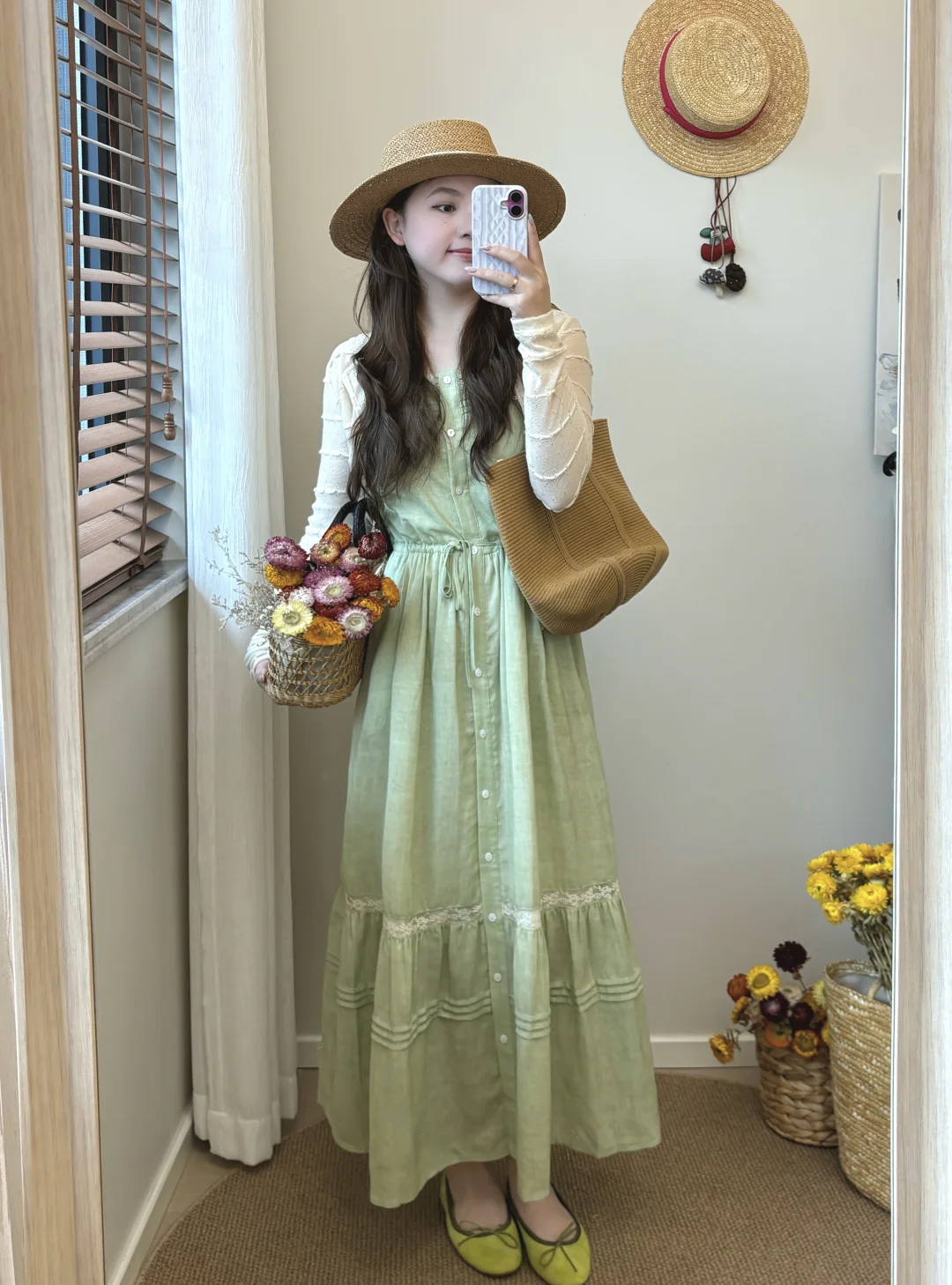 👒抹茶连衣裙太好看～～～