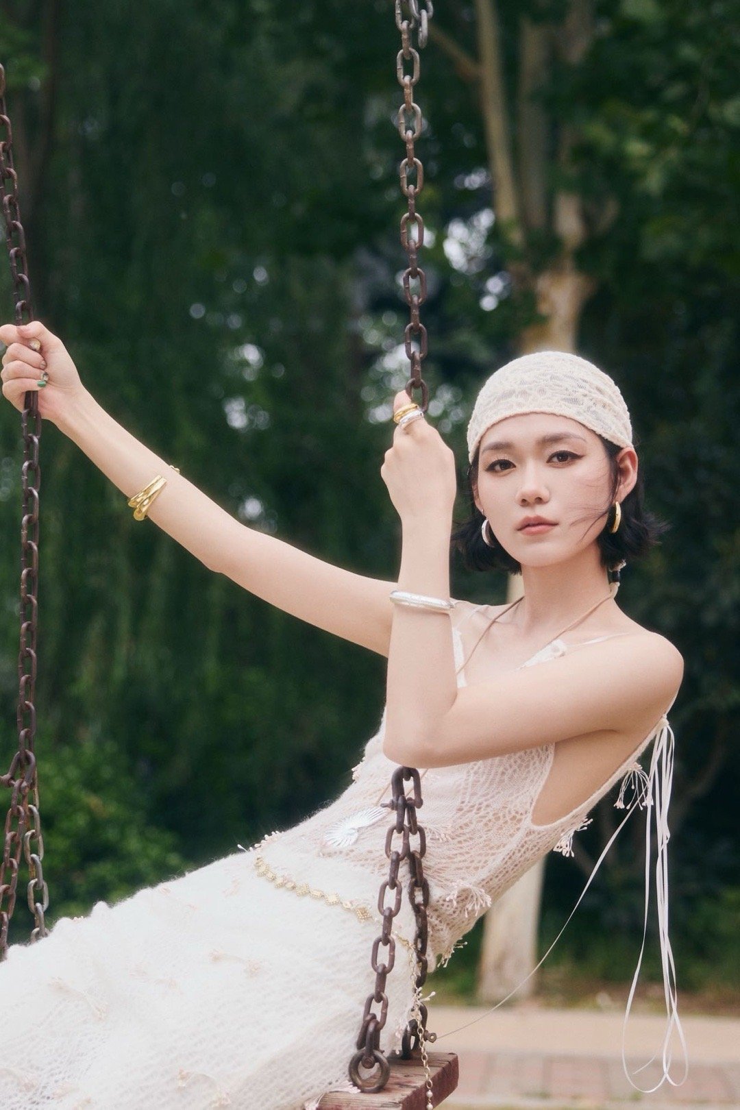 段奥娟短发是谁的一辈子 短发造型是林间精灵本灵吧？扑面而来的清新与自由感，仿佛下
