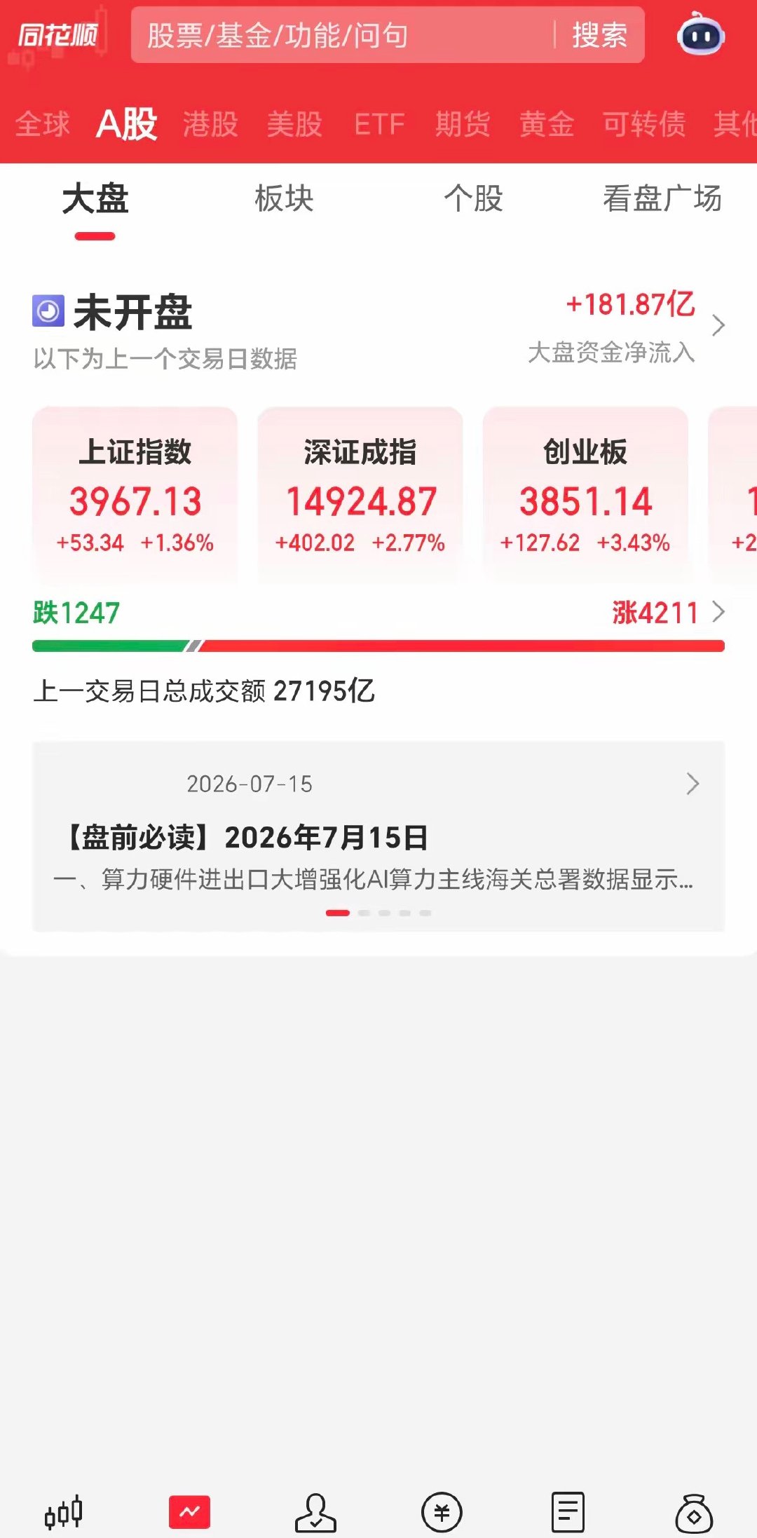 外围全线飘红，半导体个股走势分化剧烈隔夜海外市场一片大涨，韩国SK海力士尾盘暴涨