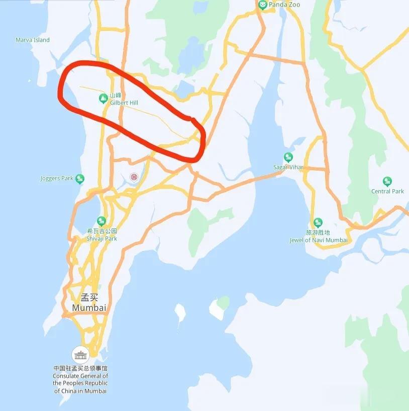 孟买居然就一条地铁，还要赶超上海呢，而且还是短短的一条