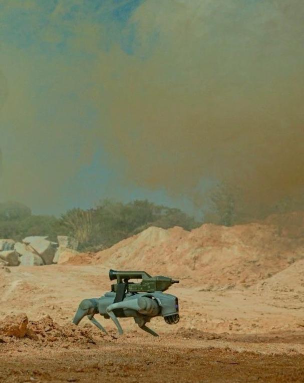 反化学战机器狗。