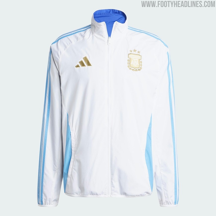 Footy Headlines：2024年美洲杯阿根廷国家队全新训练服及球员入场