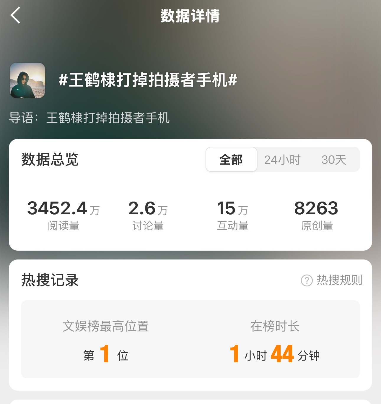 王鹤棣打掉私生手机第一次知道还可以这样？？？ 