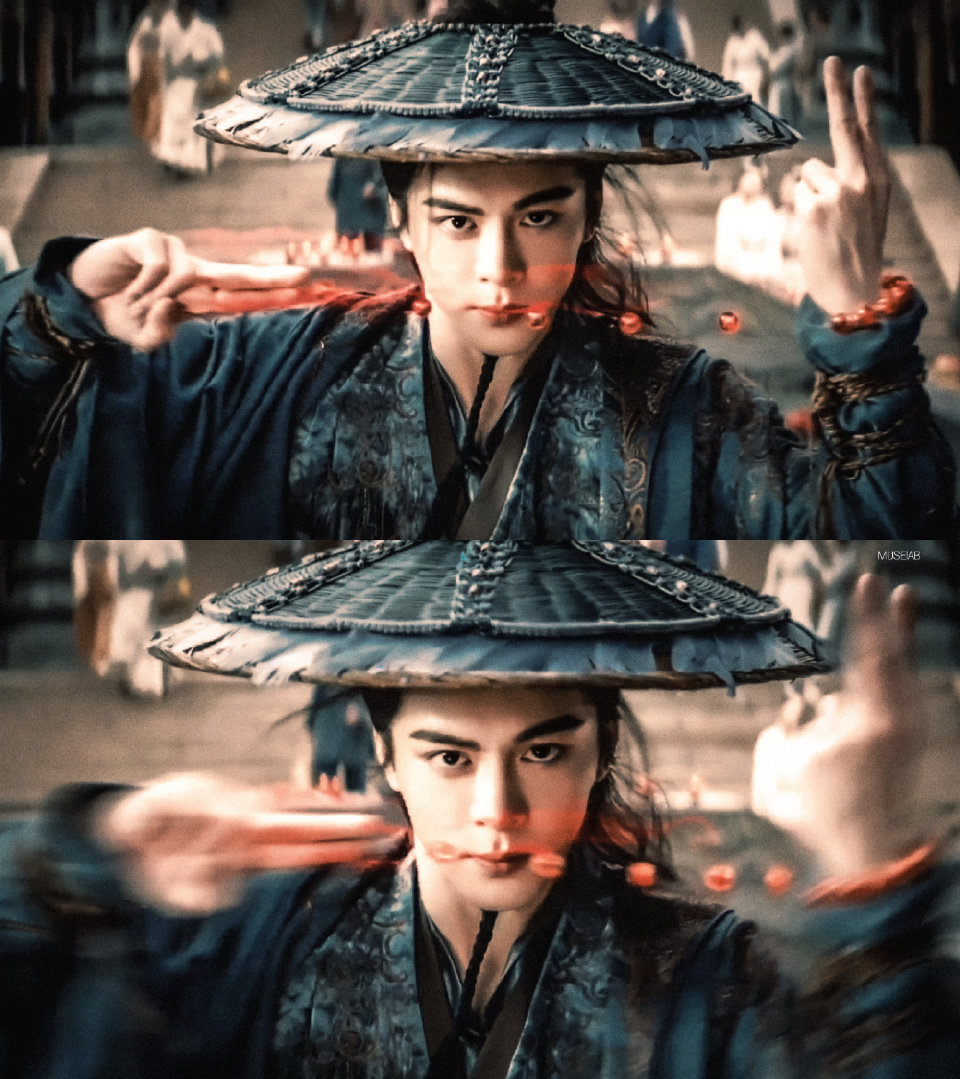 曾舜晞月鳞绮纪出场镜头 被曾舜晞饰演的武拾光惊艳！斗笠一扬，身姿飒爽，拔剑、转身