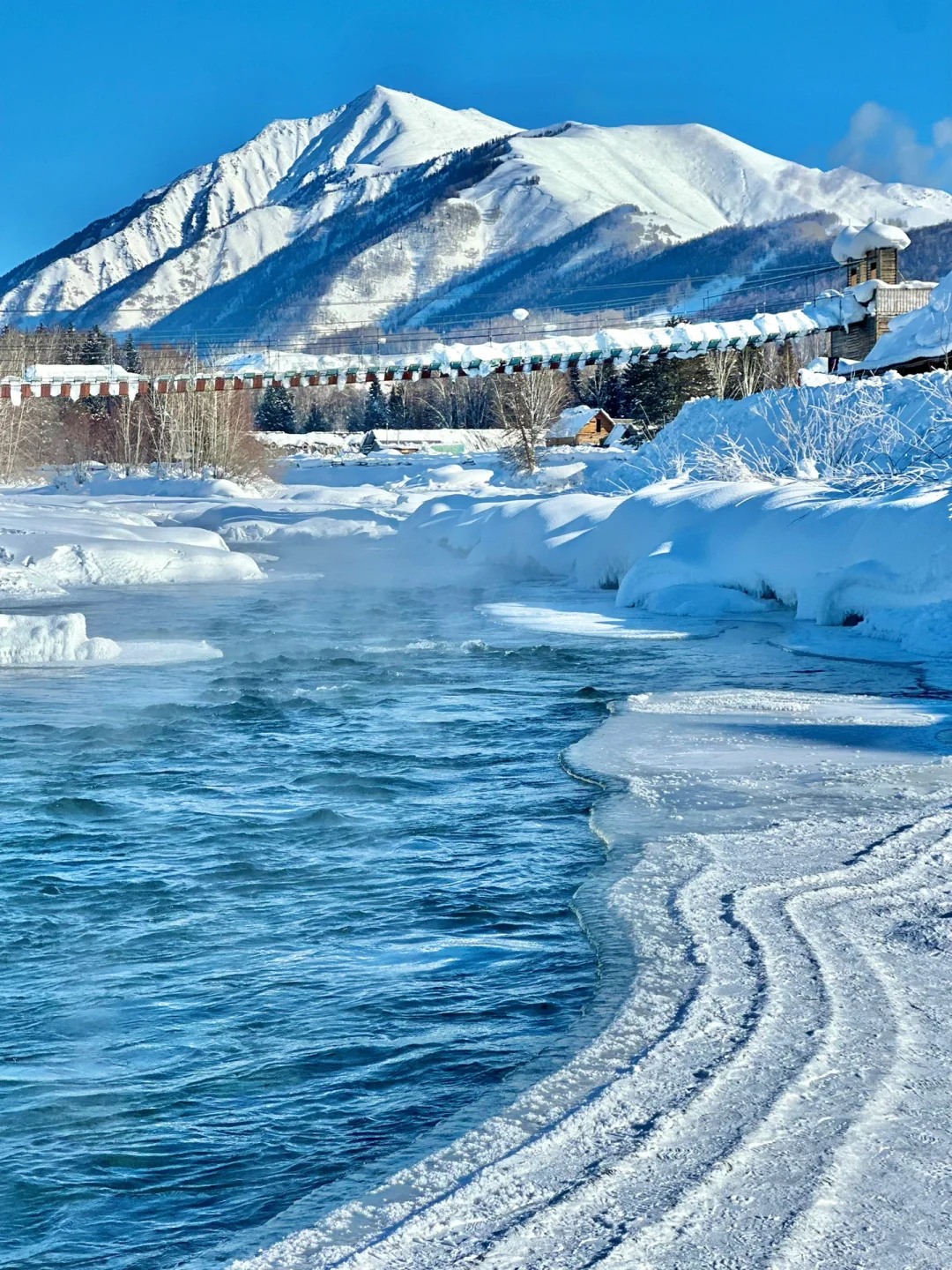 不许有人没看过新疆的冬天❄️（live图