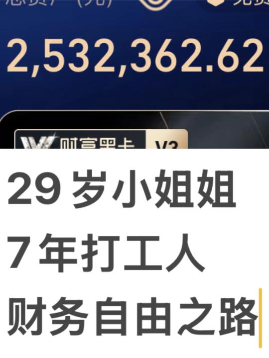 29岁存250万丨打工人的财务自由之路3