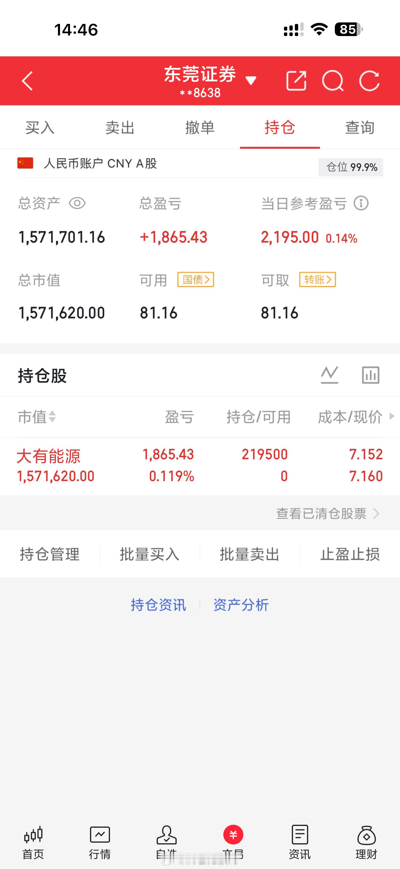 兄弟们，新战车600403大有能源，干就对了。收到的点个赞，回复666a股