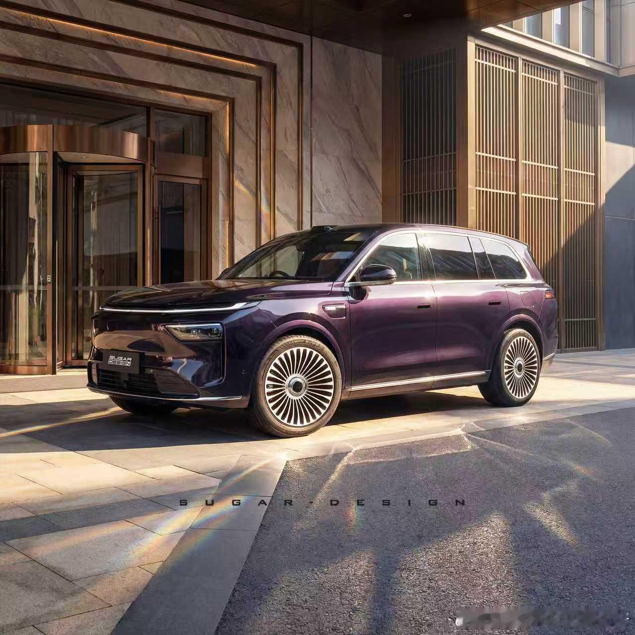 奕境品牌首款旗舰大六座 SUV 外观猜想图正式曝光。从猜想图来看，新车以科技感为