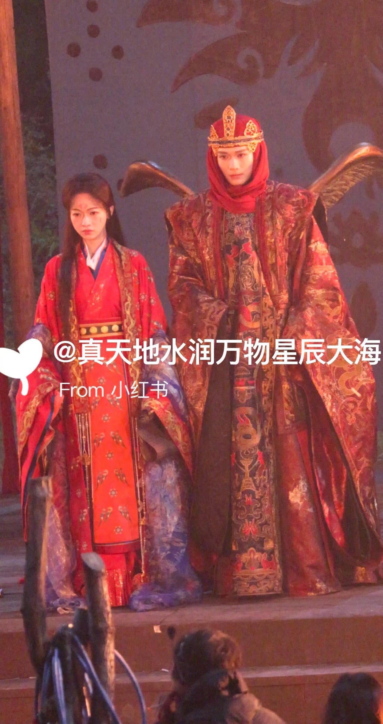 吴谨言、梁永棋《江山为聘》新造型路透 