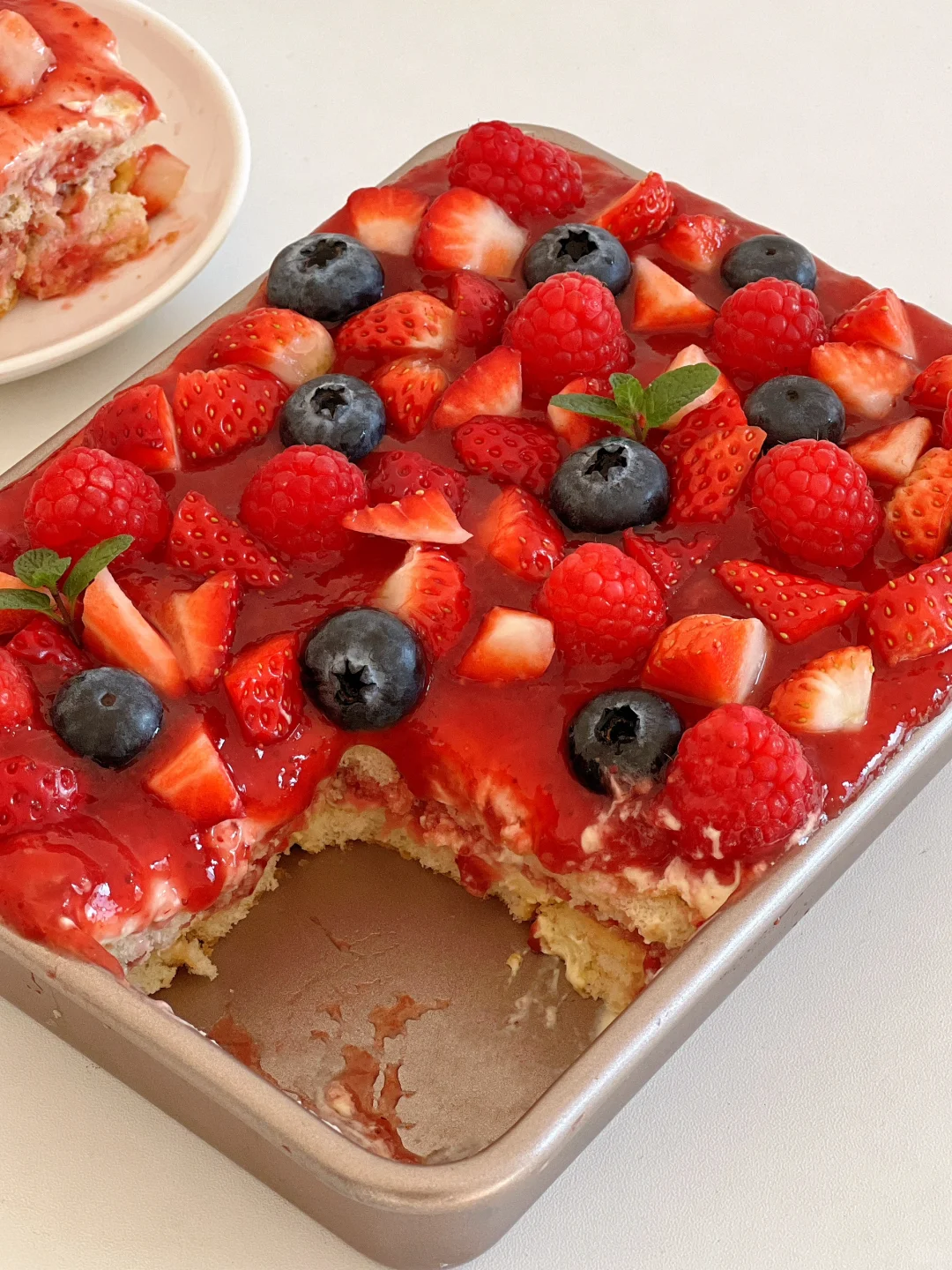 新年甜点🍓莓果提拉米苏｜免烤箱❗️0️⃣失败