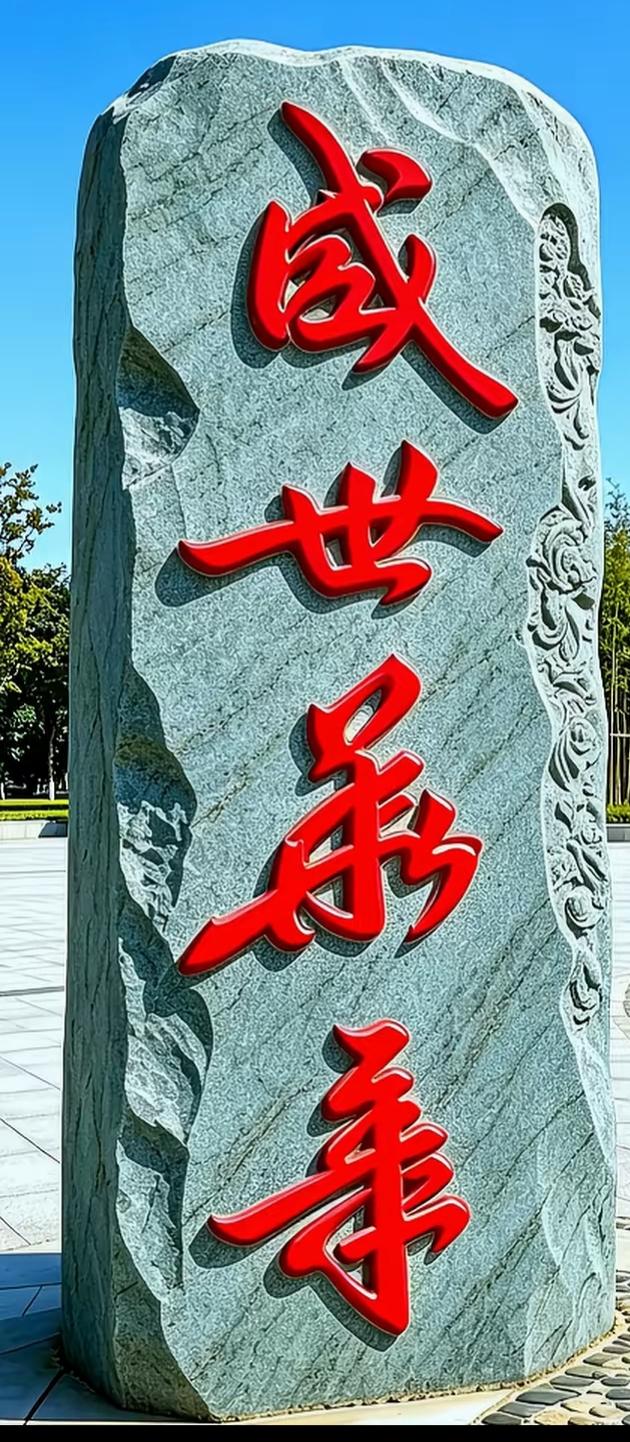 盛世华章，光耀千秋。谁能读出这这四个大字[作揖][玫瑰]