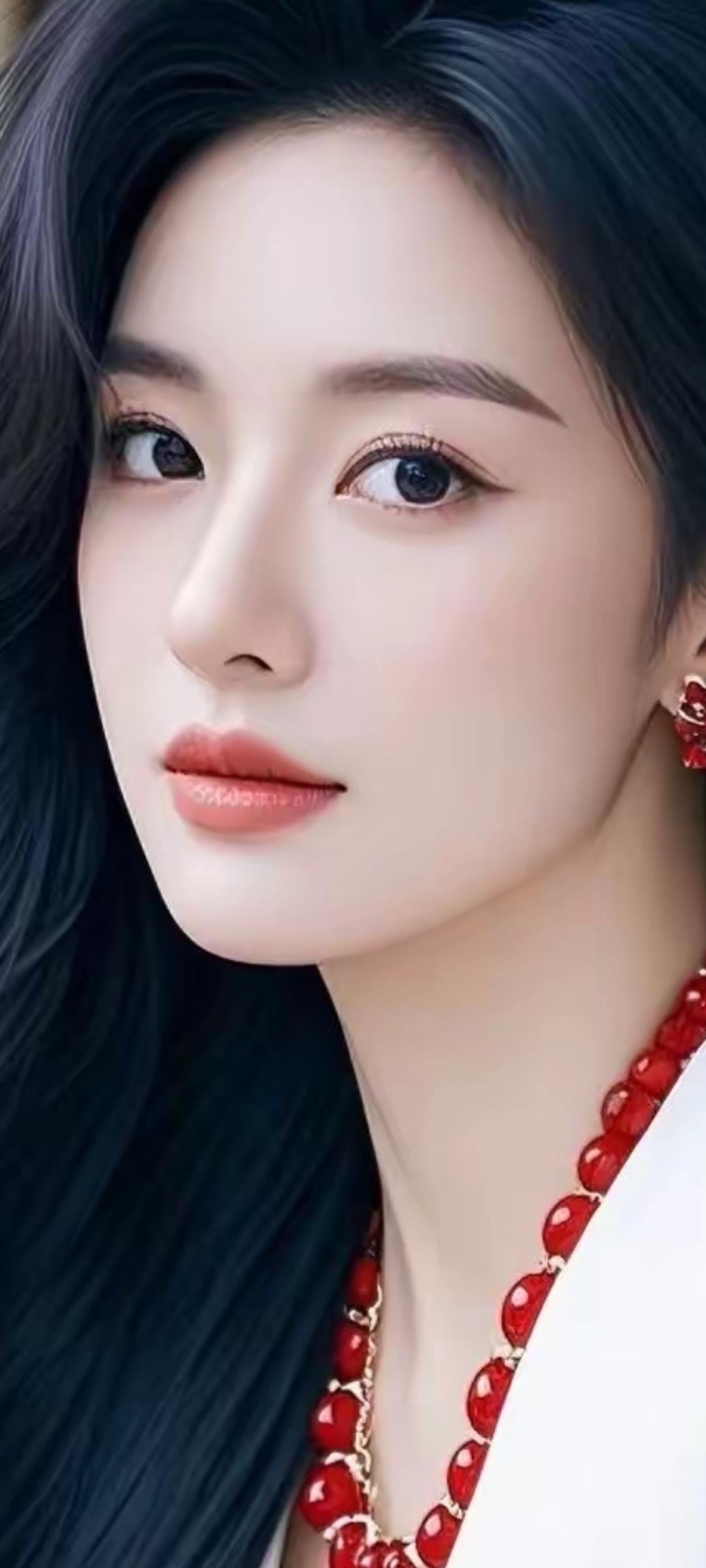 优雅红唇，惊艳眼眸，气质非凡！