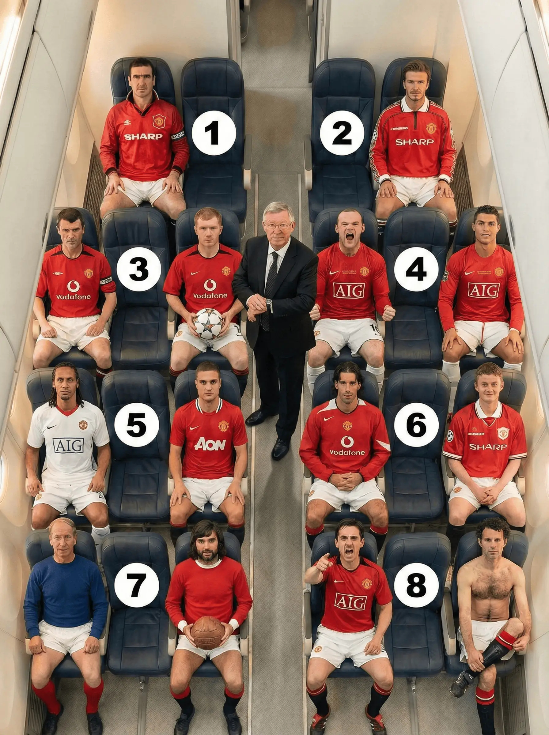 假如你在这辆曼联车上，你会坐哪儿？ 