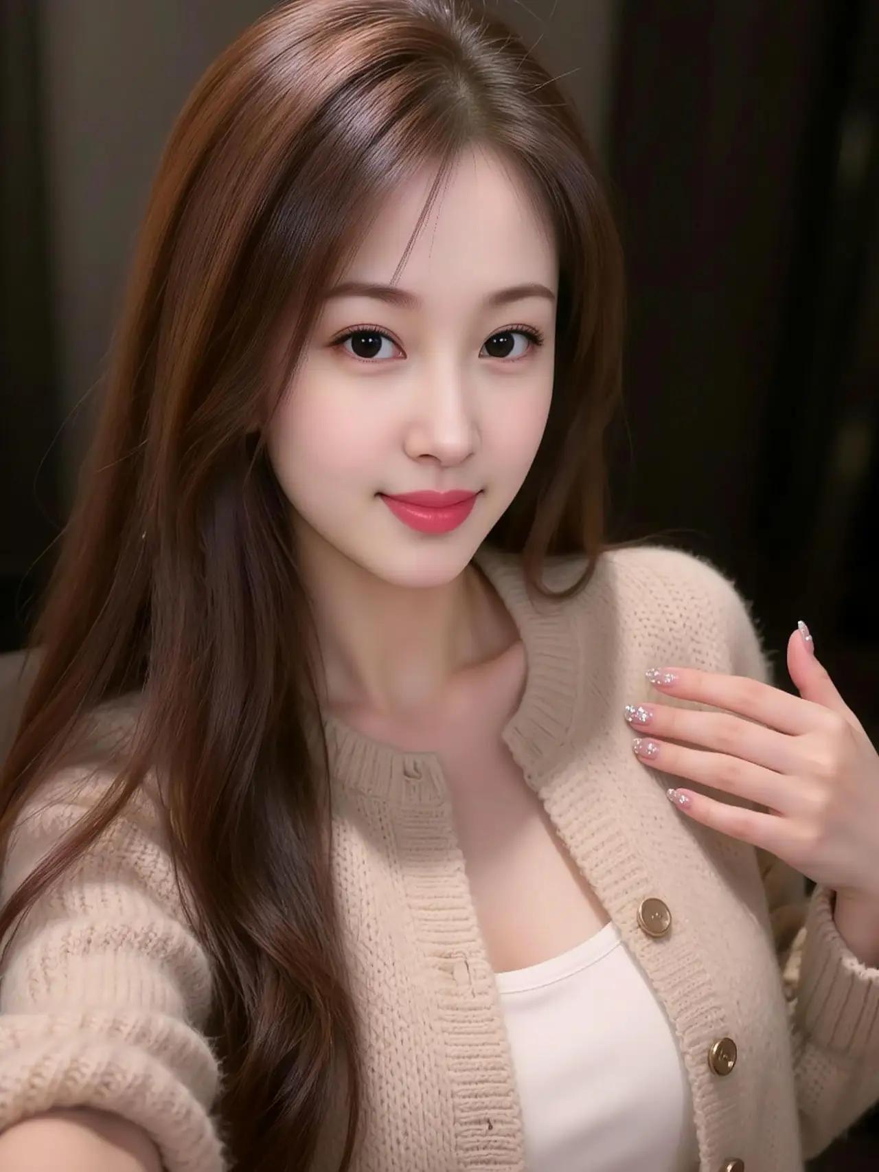 温柔甜美的冬日穿搭，暖心微笑，元气满满！🌟💖🌴