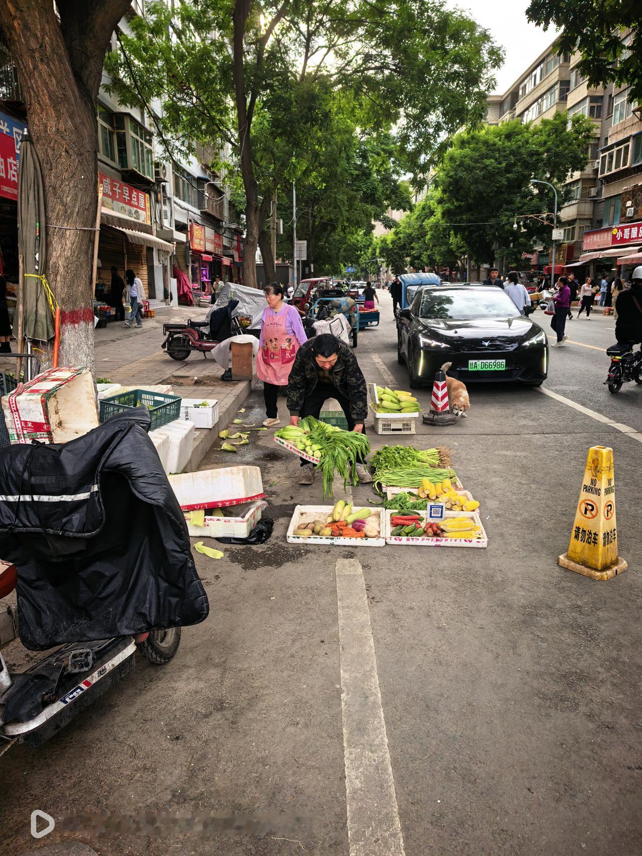 兰州街头随拍
定西南路～最有烟火气的街头摊点，商贩在不影响交通的前提下可以在“马